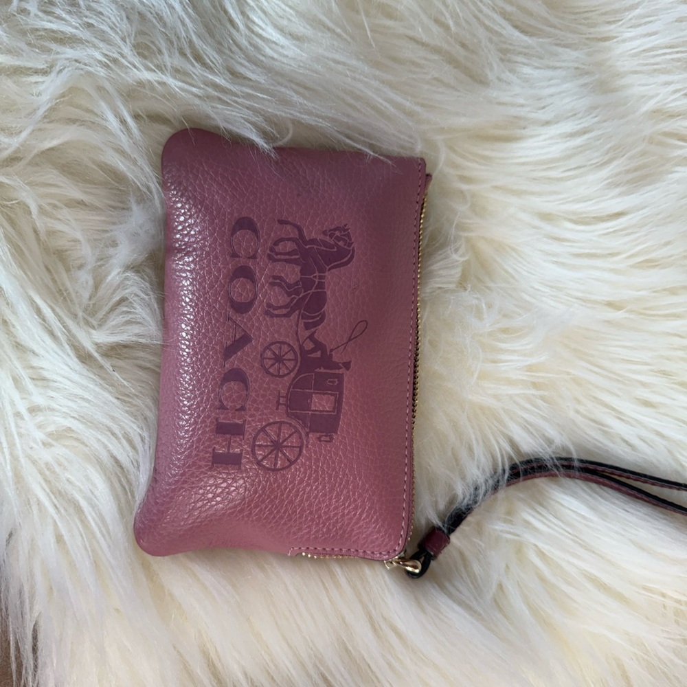 Elegant Pink Leather Women's Bag